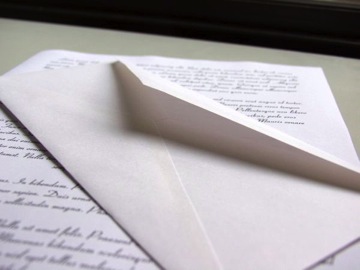 Envelope and Letter