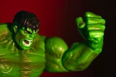 The Hulk Smashing Something